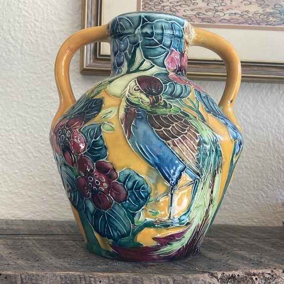 Trogon Ware Other - Trogon Ware vase gold with bird
